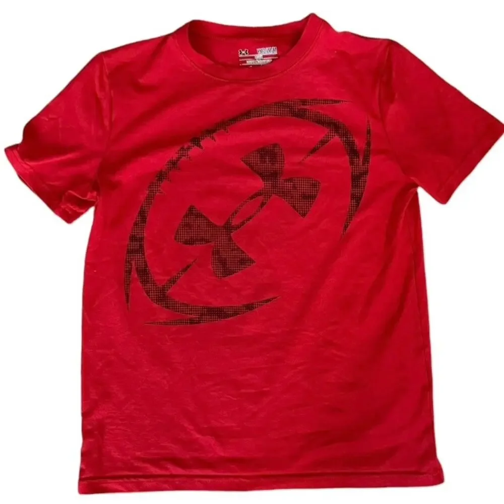Under Armour Red Logo Loose Fit Shirt (Medium YMD)